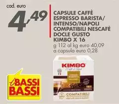Kimbo - Capsule Caffè Espresso Barista Kimbo - Capsule Caffè Espresso Barista