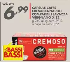 Vergnano - Capsule Caffè Cremoso/Napoli Compatibili Lavazza Vergnano - Capsule Caffè Cremoso/Napoli Compatibili Lavazza
