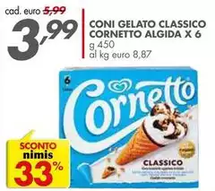 Algida - Gelato Classico Cornetto