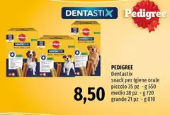 Pedigree - Dentastix Snack Per Igiene Orale Piccolo
