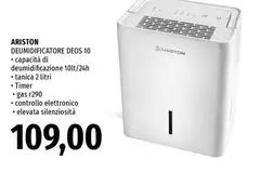 Ariston - Deumidificatore Deos 10 Ariston - Deumidificatore Deos 10
