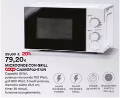 Coop - Microonde Con Grill C20MGP02-E70N