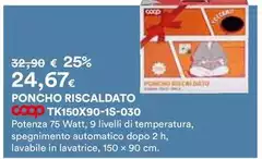 TCL - Poncho Riscaldato Tk150x90-1s-030