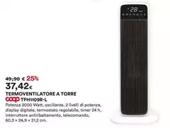 Coop - Termoventilatore A Torre TPH1109R-L
