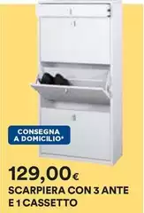Scarpiera Con 3 Ante E 1 Cassetto Scarpiera Con 3 Ante E 1 Cassetto