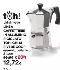 Linea -  Caffettiere In Alluminio Riciclato Linea -  Caffettiere In Alluminio Riciclato