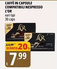 L'or espresso - Caffè In Capsule Compatibili Nespresso L'or espresso - Caffè In Capsule Compatibili Nespresso