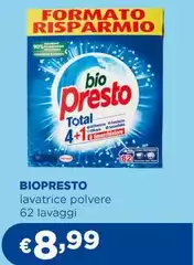 Bio Presto - Lavatrice Polvere Bio Presto - Lavatrice Polvere