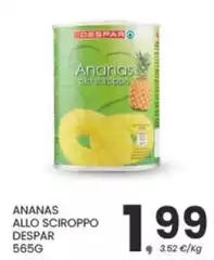 Despar - Ananas Allo Sciroppo Despar - Ananas Allo Sciroppo