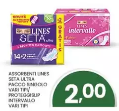 Lines - Assorbenti Seta Ultra Pacco Singolo Lines - Assorbenti Seta Ultra Pacco Singolo