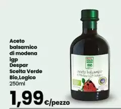 Despar - Aceto Balsamico Di Modena IGP Scelta Verde Bio, Logico Despar - Aceto Balsamico Di Modena IGP Scelta Verde Bio, Logico
