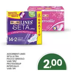 Lines - Assorbenti Seta Ultra Pacco Singolo Lines - Assorbenti Seta Ultra Pacco Singolo