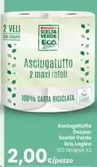 Maxi - Asciugatutto Despar Scelta Verde Eco Logico