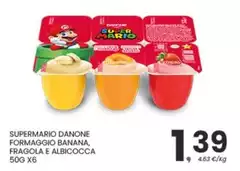 Danone - Formaggio Banana, Fragola E Albicocca