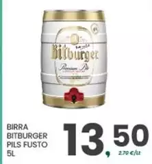 Bitburger - Birra  Pils Fusto