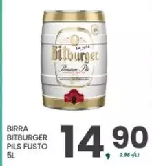 Bitburger - Birra  Pils Fusto