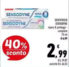 Sensodyne - Dentifricio