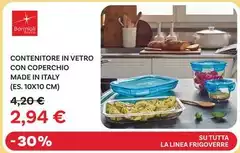 Bormioli Rocco - Contenitore In Vetro Con Coperchio Made In Italy Bormioli Rocco - Contenitore In Vetro Con Coperchio Made In Italy