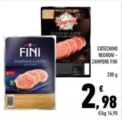 Negroni - Cotechino/ Zampone Fini Negroni - Cotechino/ Zampone Fini