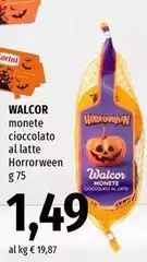 Walcor - Monete Cioccolato Al Latte Horrorween Walcor - Monete Cioccolato Al Latte Horrorween