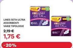 Lines Seta - Assorbenti Lines Seta - Assorbenti