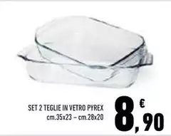 Pyrex - Set 2 Teglie In Vetro Pyrex - Set 2 Teglie In Vetro