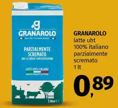 Granarolo - Latte UHT 100% Italiano Parzialmente Scremato