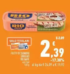 Rio Mare - Filetti Di Sgombro Grigliati Rio Mare - Filetti Di Sgombro Grigliati