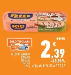 Rio Mare - Filetti Di Sgombro Grigliati Rio Mare - Filetti Di Sgombro Grigliati
