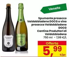 Cantina produttori bolzano - Spumante Prosecco Valdobbiadene DOCG O Vino Prosecco Valdobbiadene DOCG