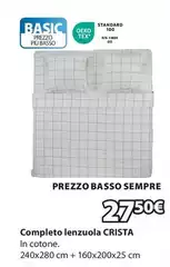 Basso - Completo Lenzuola Crista Basso - Completo Lenzuola Crista