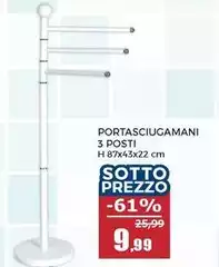 Portasciugamani 3 Posti