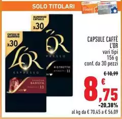 L'or espresso - Capsule Caffè L'or espresso - Capsule Caffè