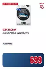 Electrolux - Asciugatrice EW6HBG19G Electrolux - Asciugatrice EW6HBG19G
