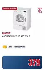 Indesit - Asciugatrice C YD 92D WW IT Indesit - Asciugatrice C YD 92D WW IT
