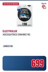 Electrolux - Asciugatrice  EW6HBG19G Electrolux - Asciugatrice  EW6HBG19G