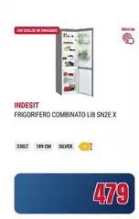 Indesit - LI8 SN2E X Libera Installazione 328 L E Argento Indesit - LI8 SN2E X Libera Installazione 328 L E Argento