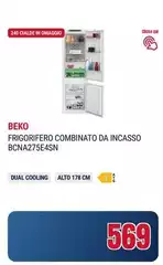 Beko - BCNA275E4SN Da Incasso 254 L E Bianco Beko - BCNA275E4SN Da Incasso 254 L E Bianco