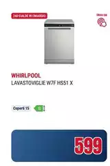 Whirlpool - MaxiSpace Lavastoviglie A Libera Installazione - W7F HS51 X Whirlpool - MaxiSpace Lavastoviglie A Libera Installazione - W7F HS51 X