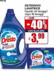 Bio Presto - Detersivo Lavatrice