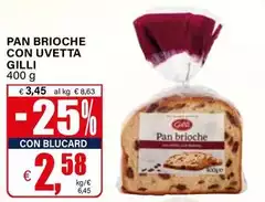 Gilli - Pan Brioche Con Uvetta Gilli - Pan Brioche Con Uvetta
