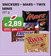 Snickers - Mars - Twix Minis 227 G Snickers - Mars - Twix Minis 227 G