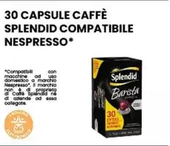 Splendid  - 30 Capsule Caffè Compatibile Nespresso*