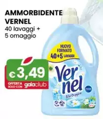 Vernel  - Ammorbidente 40 Lavaggi + 5 Omaggio Vernel  - Ammorbidente 40 Lavaggi + 5 Omaggio