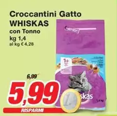 Whiskas - Croccantini Gatto Con Tonno