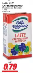 Latte reggiano - Latte UHT Parzialmente Scremato