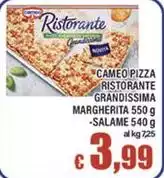 Cameo -  Pizza Ristorante Grandissima Margherita Salame Cameo -  Pizza Ristorante Grandissima Margherita Salame