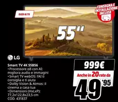 LG - Smart TV 4K 55B56