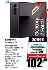 Samsung - Galaxy Ai Smartphone Galaxy Z Fold7 512