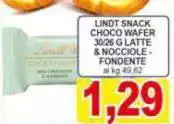 Lindt - Snack Choco Wafer 3026 G Latte & Nocciole- Fondente